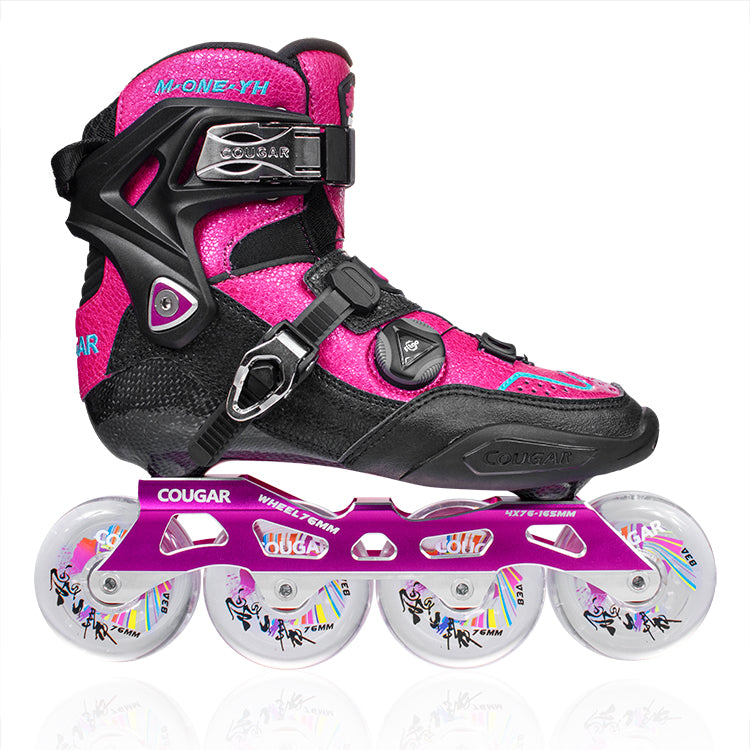 Cougar M-ONE-YH PINK Patines en línea de fibra de carbono