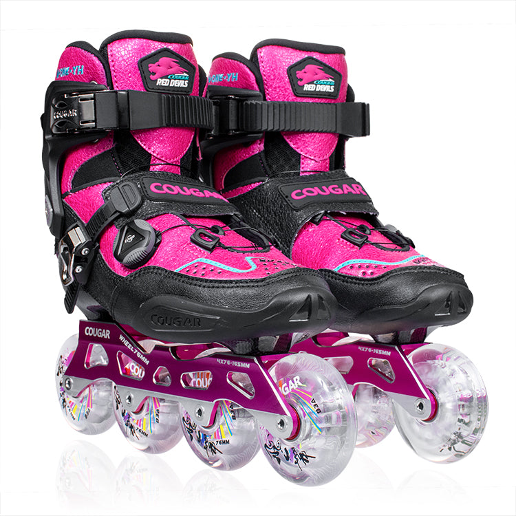 Cougar M-ONE-YH PINK Patines en línea de fibra de carbono