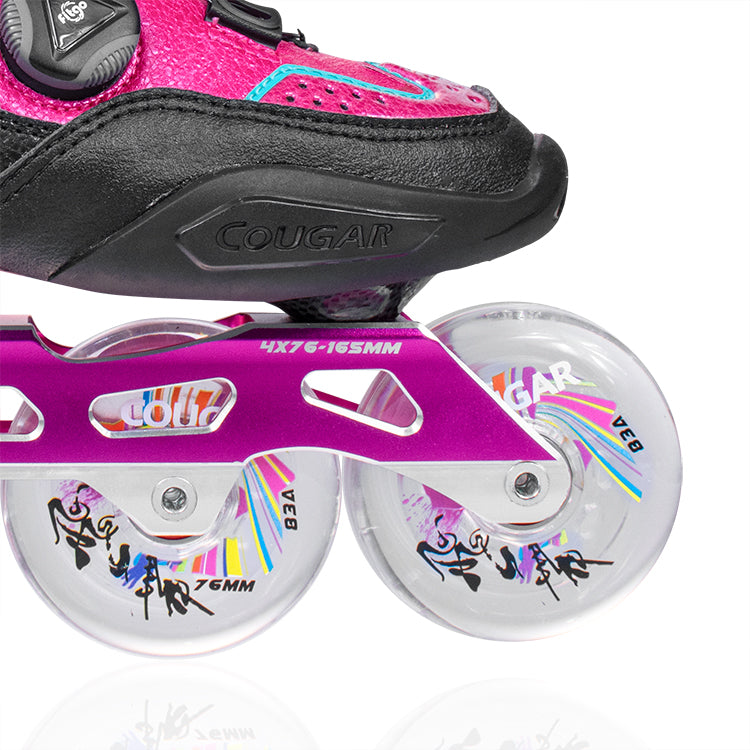 Cougar M-ONE-YH PINK Patines en línea de fibra de carbono