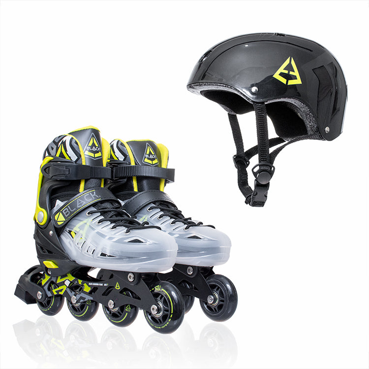 Combo patines en línea ajustables + casco